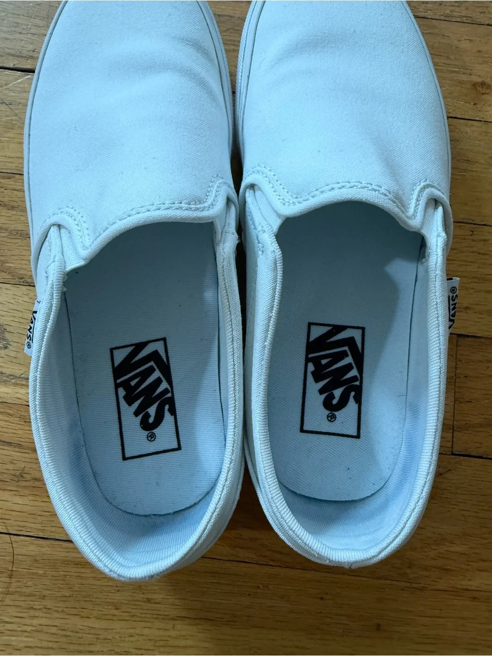 White Platform Vans